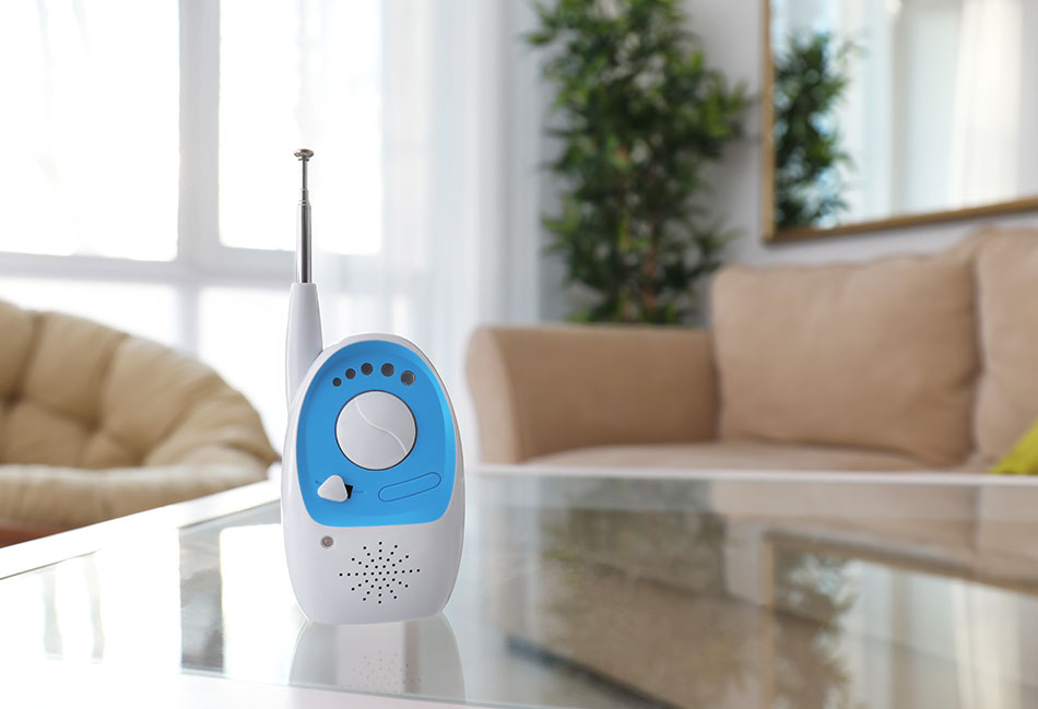 Baby monitor in living room Baby monitor in living room