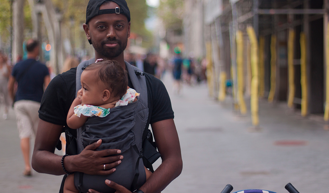 Baby carrier for dad