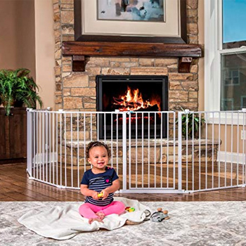 Fireplace metal gates