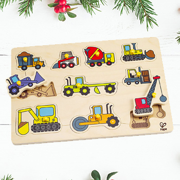 Construction Site Kid's Wooden Puzzle Construction Site Kid's Wooden Puzzle