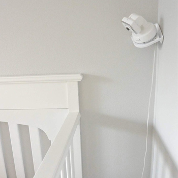 Corner shelf with cable management Corner shelf with cable management