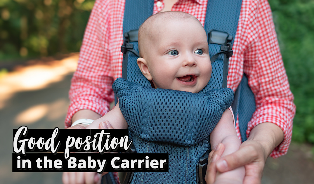 Baby carrier sitting position