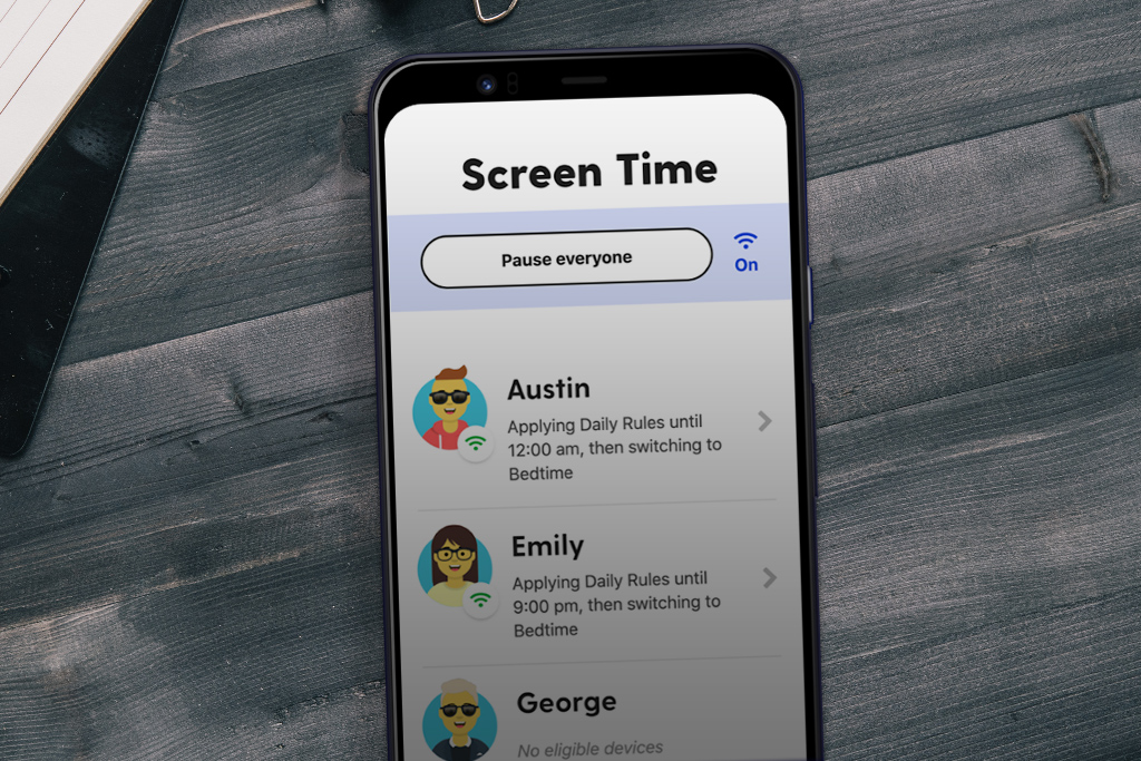 Screen time management