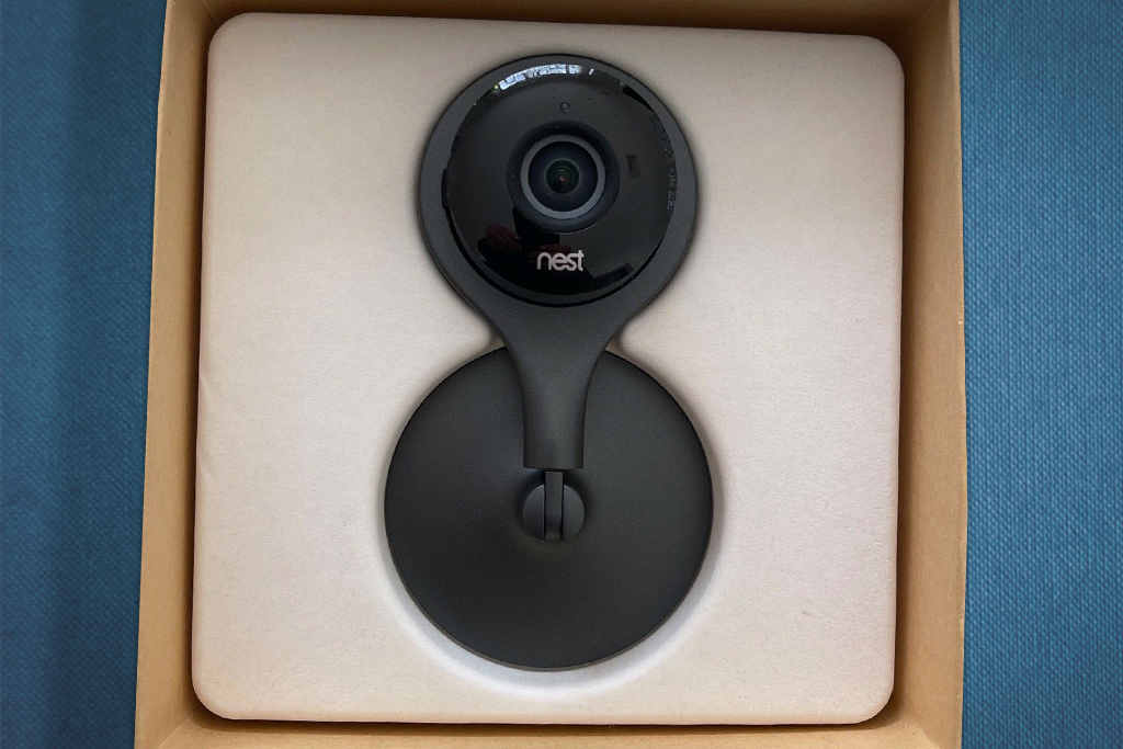 Nest cam box open